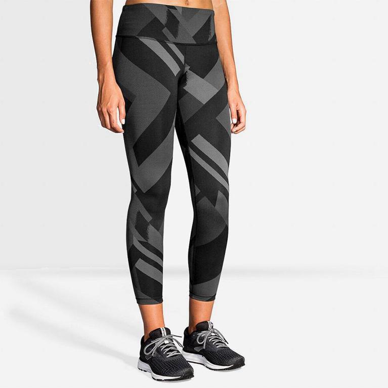 Legging Brooks Formation Feminino Brasil - Cinzentas (75328FNOR)